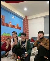 【台中西区聚会空间推荐】热腾腾开幕不久【嘻憩所 聚会空间】除了提供多款switch游戏,桌游任我们游玩,还提供美味的