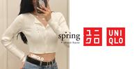 谁说UNIQLO只能日系?早春这件短版针织衫薄度刚好,微微耍辣就穿它!
