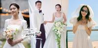 婚纱写下了幸福!回顾2022年结婚的7位「韩剧女神婚纱照」:孙艺真优雅、朴信惠唯美,孔晓振婚纱配球鞋超有个性美!
