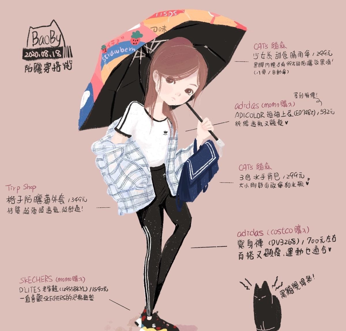 《插画》防晒穿搭术 不要再戴俗俗的袖套了！