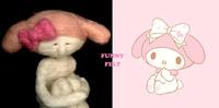 精选10组超逗趣的羊毛毡作品,名模版美乐蒂也别有一番风味!