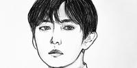 绘画 BTS 防弹少年团 - V