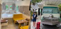 ?暑假打卡景点-宜兰民宿工匠家阁楼小木屋/露营车/车型是黄椰子露营车内部照片分享?
