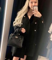 ZARA | 双排金扣翻领大衣外套