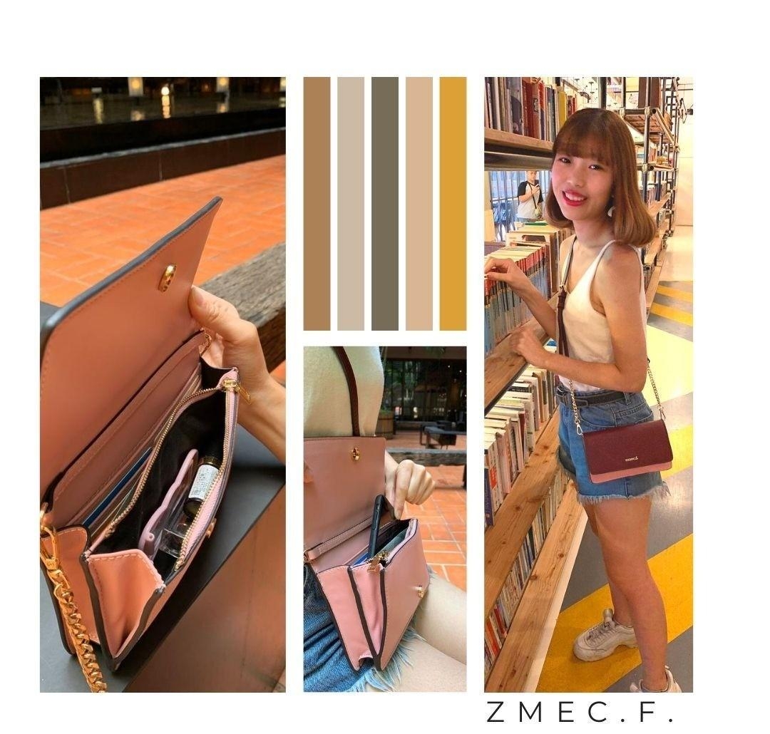 【时尚皮夹推荐】zmec.f. 冰淇淋双色手机皮夹包 一包在手时尚到手