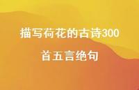 描写荷花的古诗300首五言绝句(精选48句)