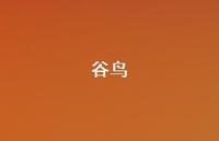 谷鸟67句汇总