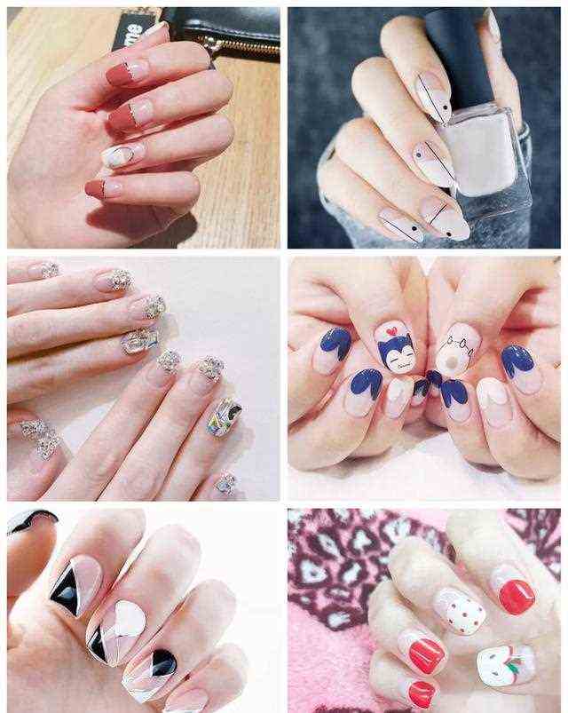 新流行元素【各种不同法式美甲】美甲集合篇～