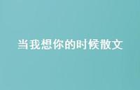 当我想你的时候散文57句汇总
