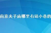 南京夫子庙哪里有站小巷的(精选72句)
