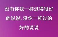 没你一样过的好的说说【100句文案】 没你一样过的好的说说【100句文案】