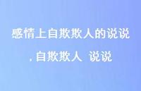 自欺欺人 说说(100句)