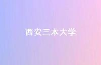 西安三本大学47句汇总