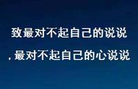 最对不起自己的心说说【100句文案】