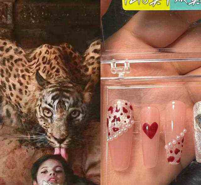 一款手绘，迪士尼公主的可爱，在小小的美甲上展示的淋漓尽致