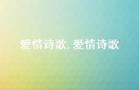 爱情诗歌【精品文案100句】 爱情诗歌【精品文案100句】