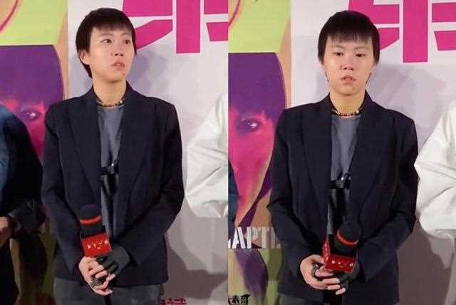 王菲女儿窦靖童罕出席活动，模样和窦唯太像，下巴纹身疑似被洗掉