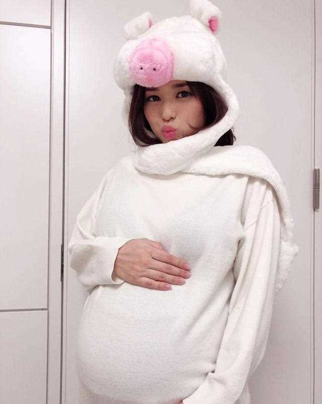 AV女星苍井空：已经这么大了，还有一个半月！