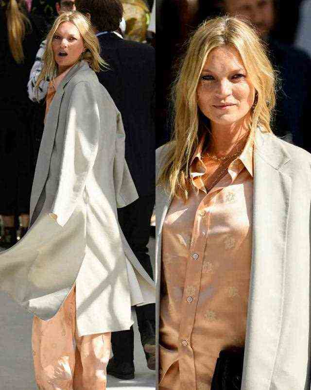 凯特·摩丝现身巴黎时装周，她已不再是那个“病态美”的模特儿