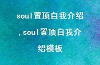 soul置顶自我介绍模板【100句文案】