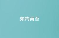 如约而至52句汇总