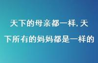 天下所有的妈妈都是一样的(100句) 天下所有的妈妈都是一样的(100句)