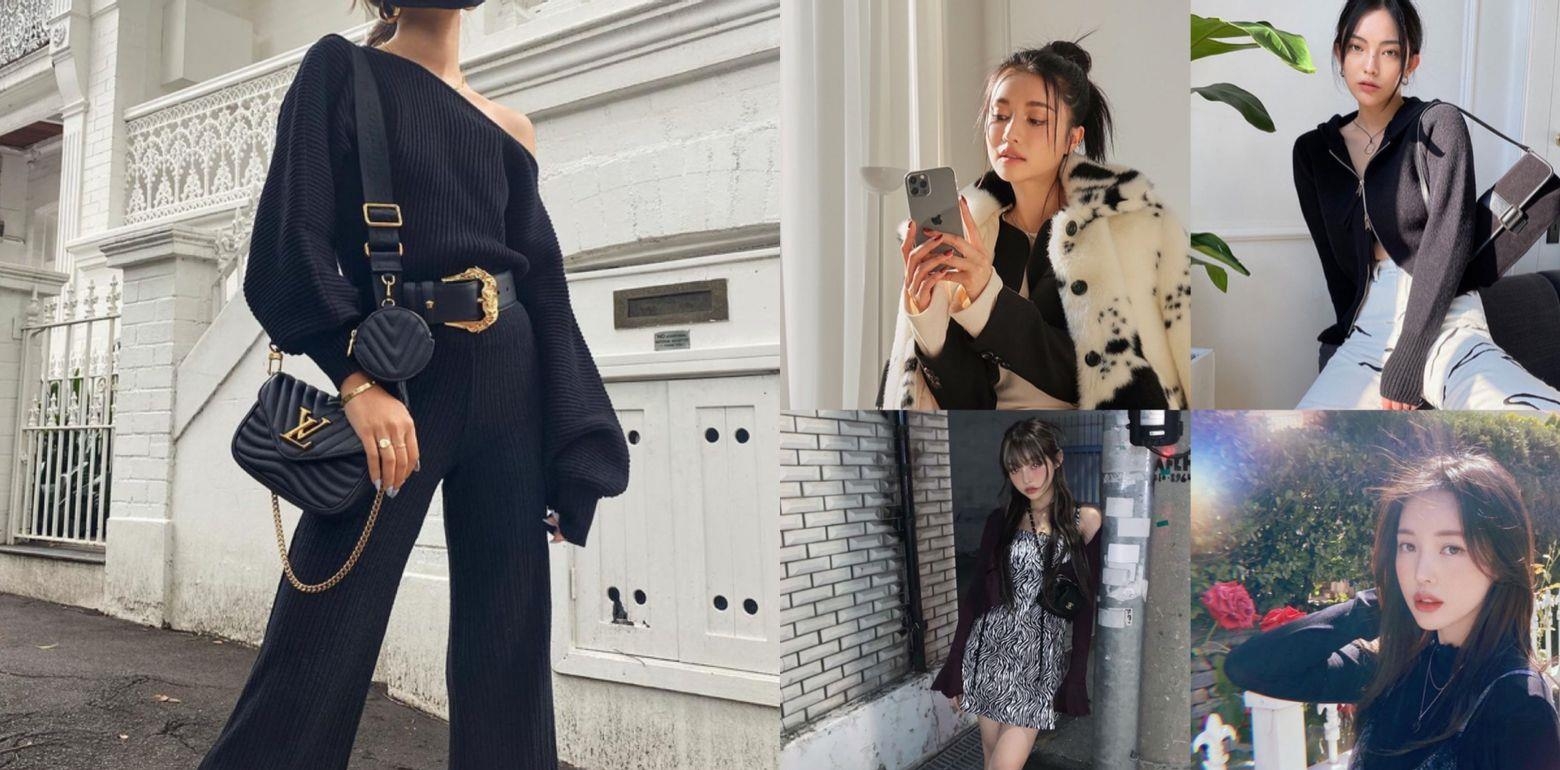 时髦起手式!2021春季8种黑色毛衣穿搭公式，各种款式通通推荐给你
