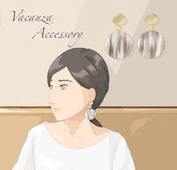 《穿搭分享》《Vacanza Accessory 大理石纹圆盘金属耳环》