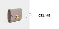 精品入门款！质感爆表CELINE『奶茶灰』小钱包，又仙又温柔超欠收！