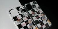 That's a point  check dogs black/white pattern 韩国手机壳