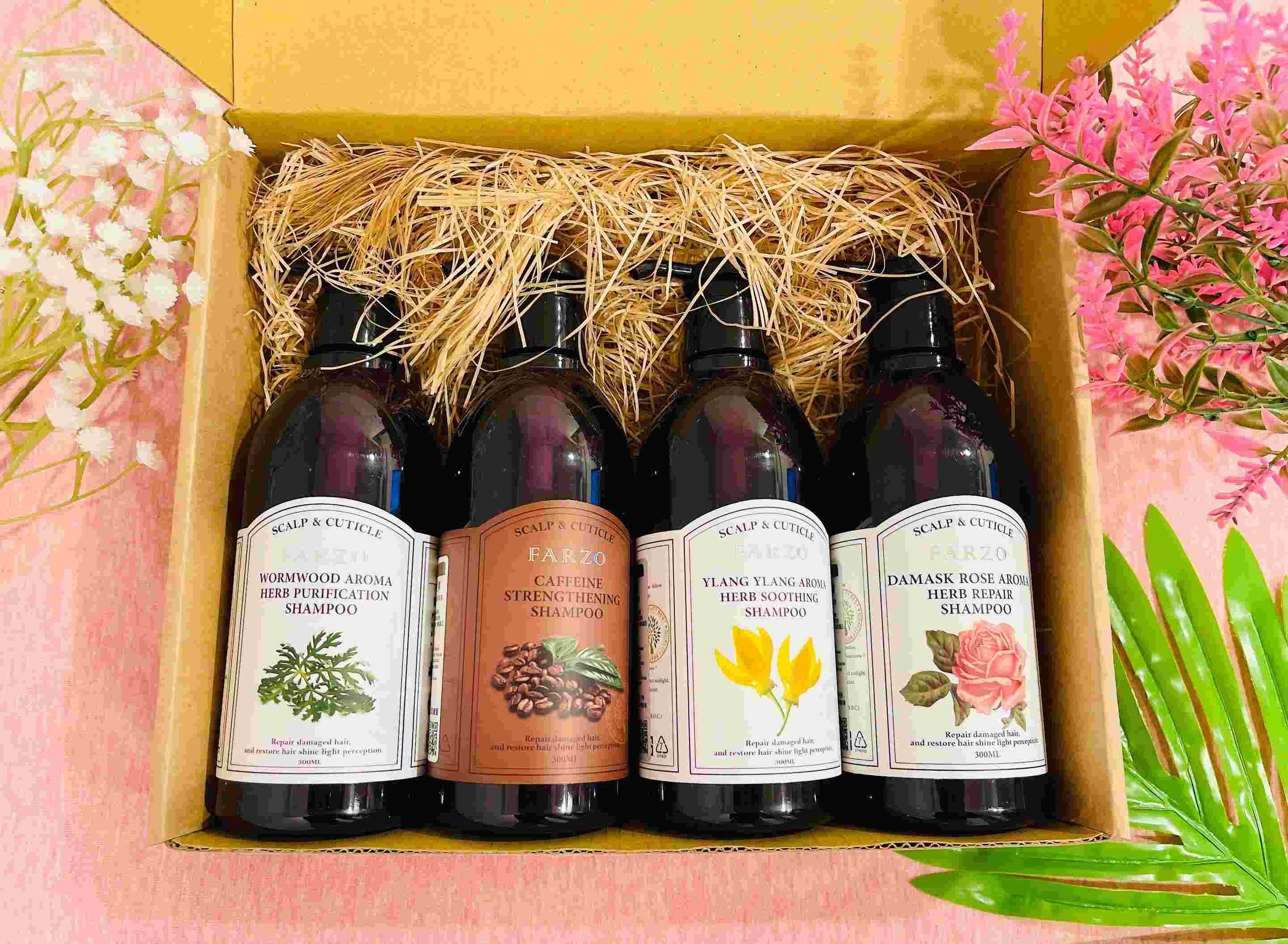 母亲节送礼首选【FARZO花柔自然萃】连俞涵推荐！母亲节植萃洗发精礼盒，一次拥有四种不同洗发精