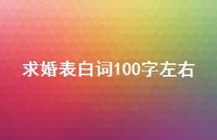 求婚表白词100字左右42句汇总 求婚表白词100字左右42句汇总