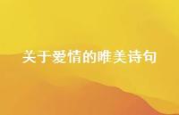 关于爱情的唯美诗句75句汇总