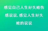感觉人生好失败的说说(100句)