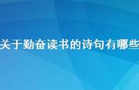 关于勤奋读书的诗句有哪些(精选48句) 关于勤奋读书的诗句有哪些(精选48句)