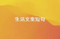 生活文案短句73句汇总