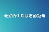 较好的生活状态的短句74句汇总 较好的生活状态的短句74句汇总