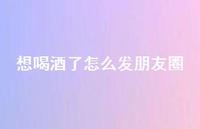 想喝酒了怎么发朋友圈56句汇总