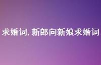 新郎向新娘求婚词【100句文案精选】 新郎向新娘求婚词【100句文案精选】