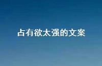占有欲太强的文案57句汇总 占有欲太强的文案57句汇总