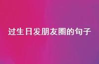 过生日发朋友圈的句子71句汇总