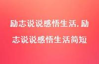 励志说说感悟生活简短【100句文案】