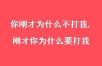 刚才你为什么要打我(100句)