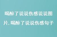 喝醉了说说伤感句子(100句)