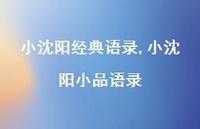 小沈阳小品语录【精品文案100句】