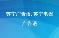 苏宁电器广告语【精品文案100句】 苏宁电器广告语【精品文案100句】