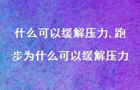 跑步为什么可以缓解压力(100句)