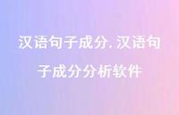 汉语句子成分分析软件【100句文案精选】 汉语句子成分分析软件【100句文案精选】