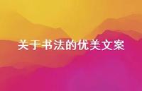 关于书法的优美文案【100句精选短句合集】
