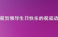 祝贺领导生日快乐的祝福语合集65句精选